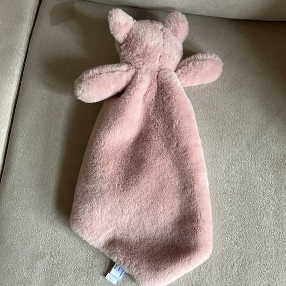 NEW EBBA Super soft Pink Fox Cuddler /Security‎ Blanket with the name (Everly) - Picture 3 of 5